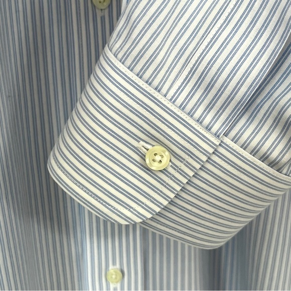 Brooks Brothers Traditional Fit Non-Iron Stretch Mens Dress Shirt Sz 18 - 34 - Picture 7 of 12
